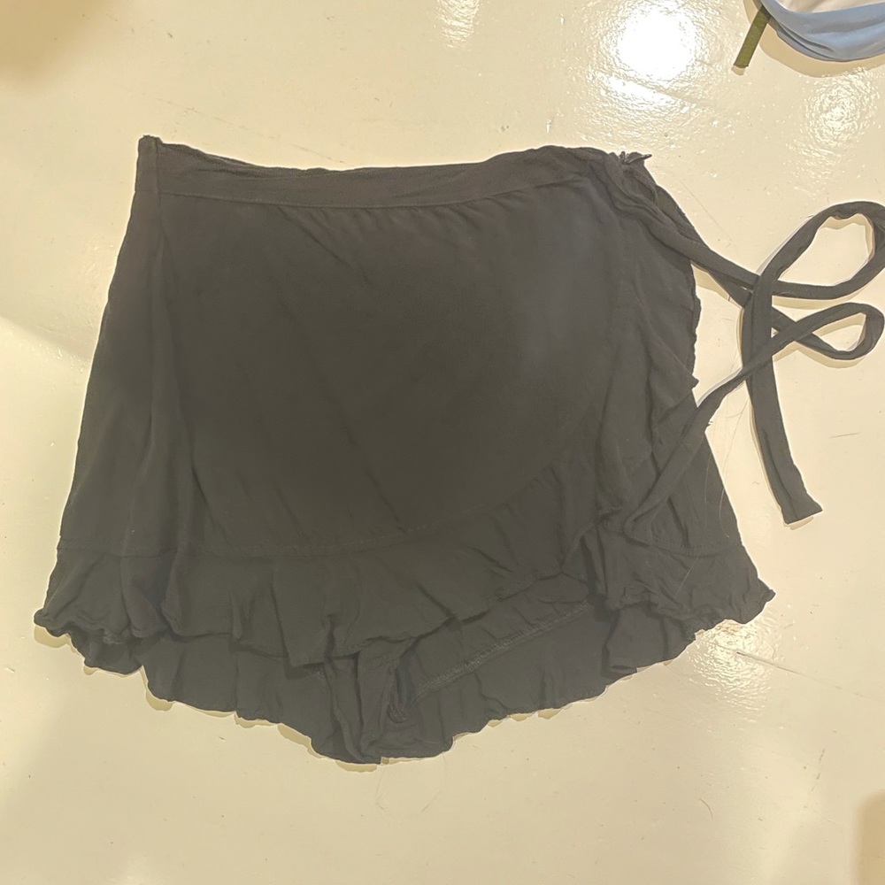 COPY - American Threads Ruffle Wrap Skort - Picture 2 of 5